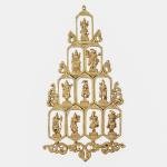 BudhShiv Brass Dashavatar Wall Hanging | 25" Sacred Art | 4.5kg Divine Masterpiece | Vertical Temple Design | Wall Decor | Jaipurio